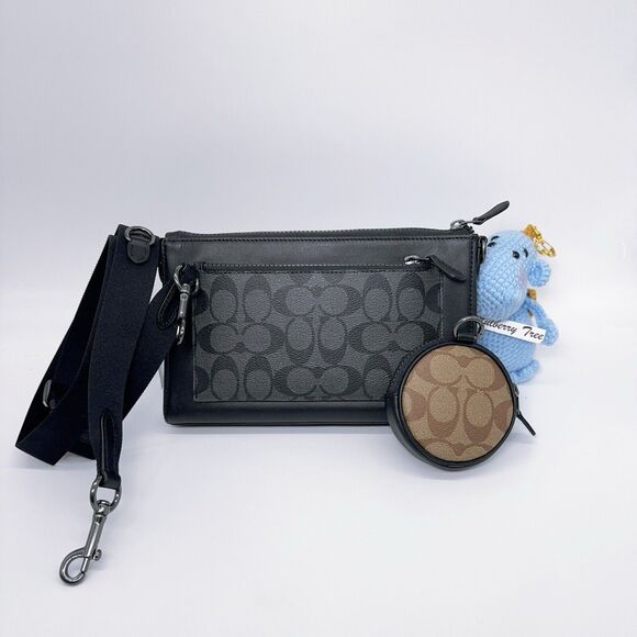 Coach C5598 3 In 1 Holden Crossbody In Signature Canvas With Coin Case NWT $430 - Picture 1 of 11